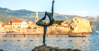 Dancer Statue in Budva, Montenegro